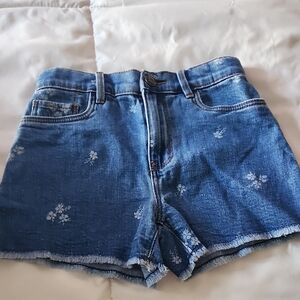 OshKosh B'gosh Floral Blue Jean Shorts